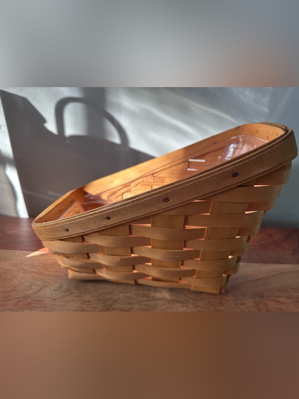 Longenburger basket with plastic liner